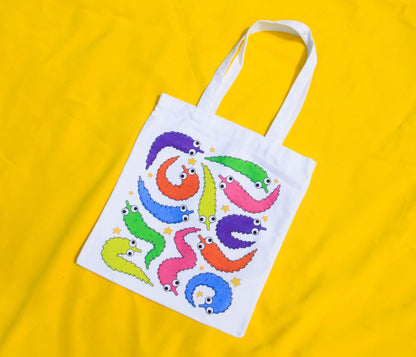 Worm Tote Bag