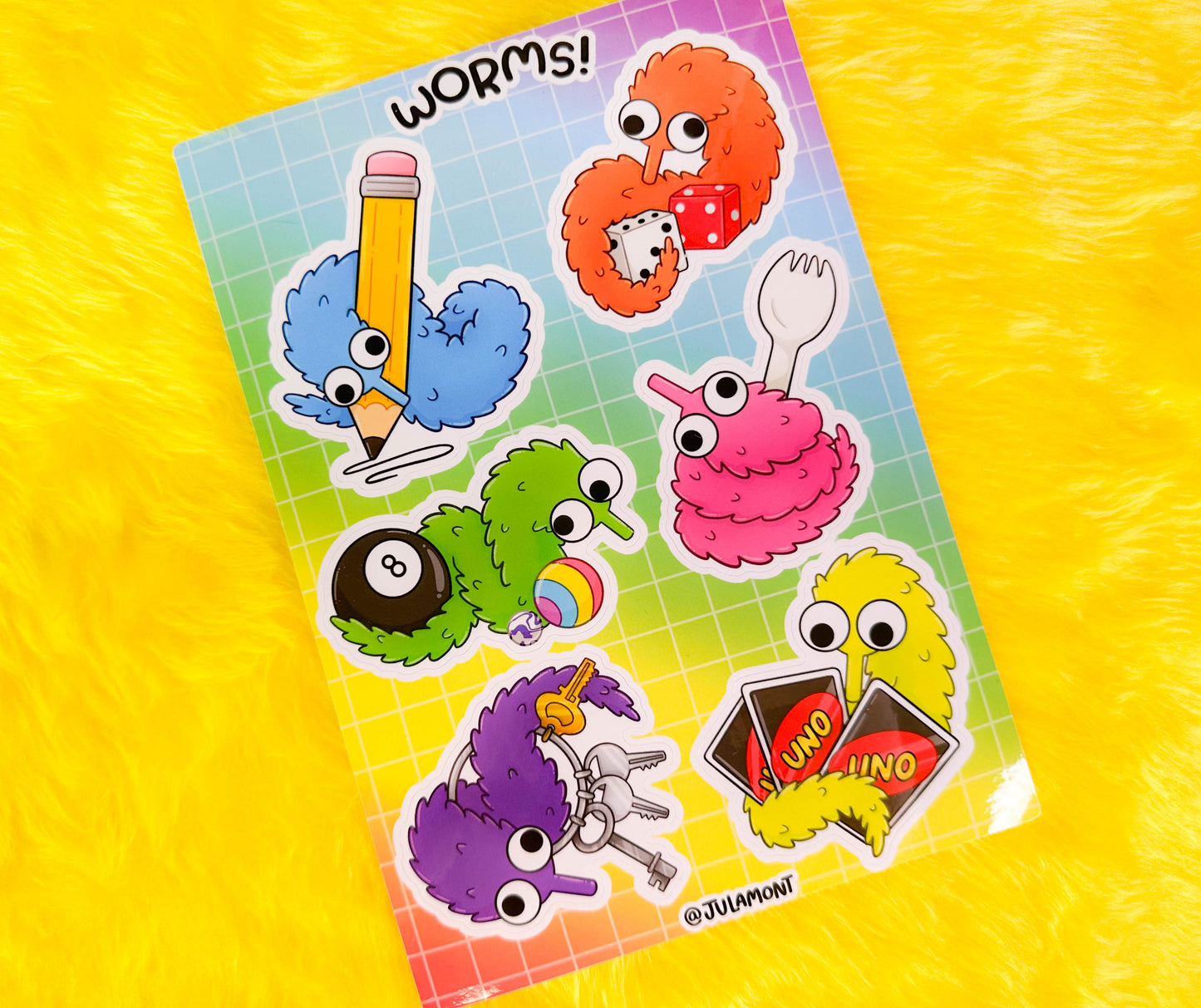 Worms Sticker Sheet