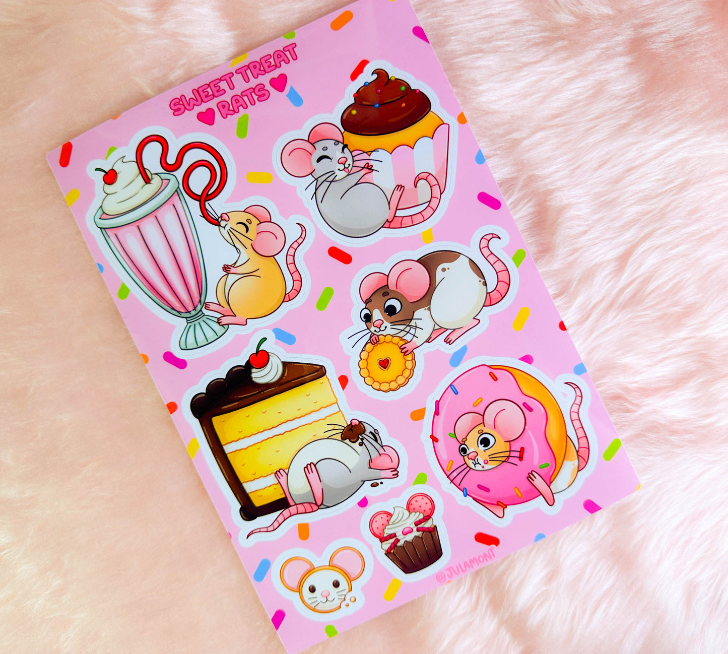 Sweet Treat Rats Sticker Sheet