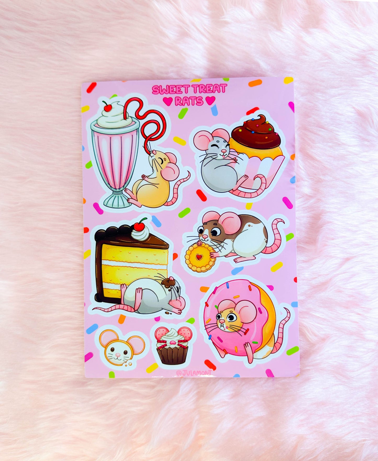 Sweet Treat Rats Sticker Sheet