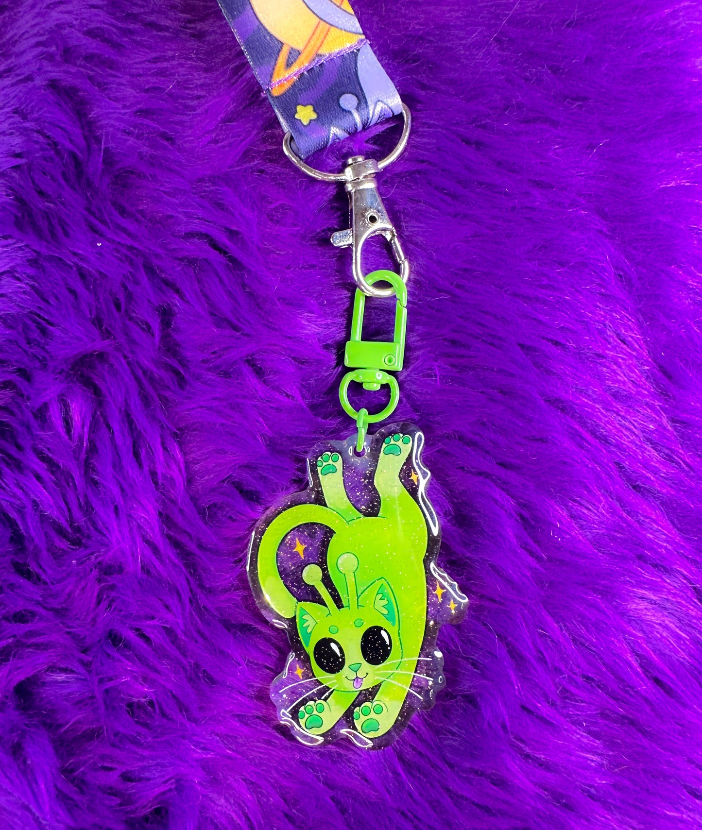 Space Kitty Lanyard