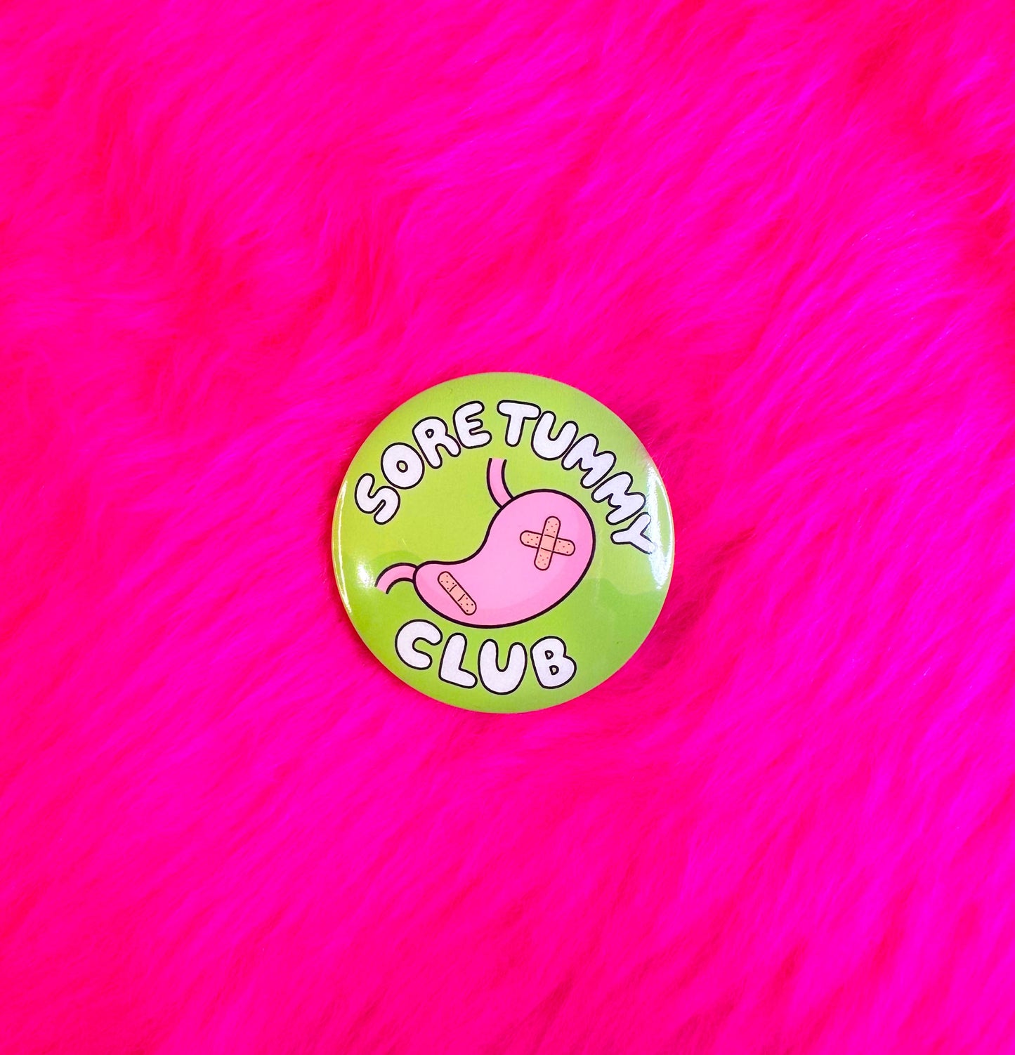 Sore Tummy Club Button