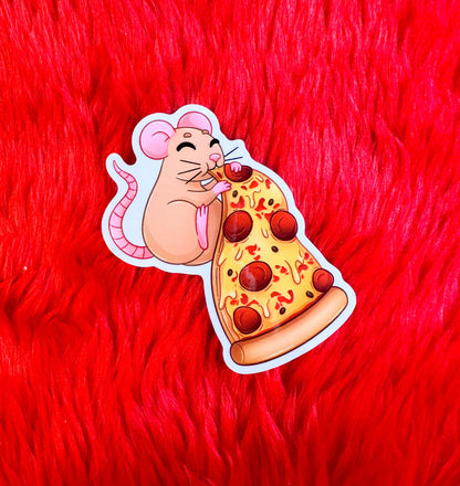 Pizza Rat Vinyl Sticker