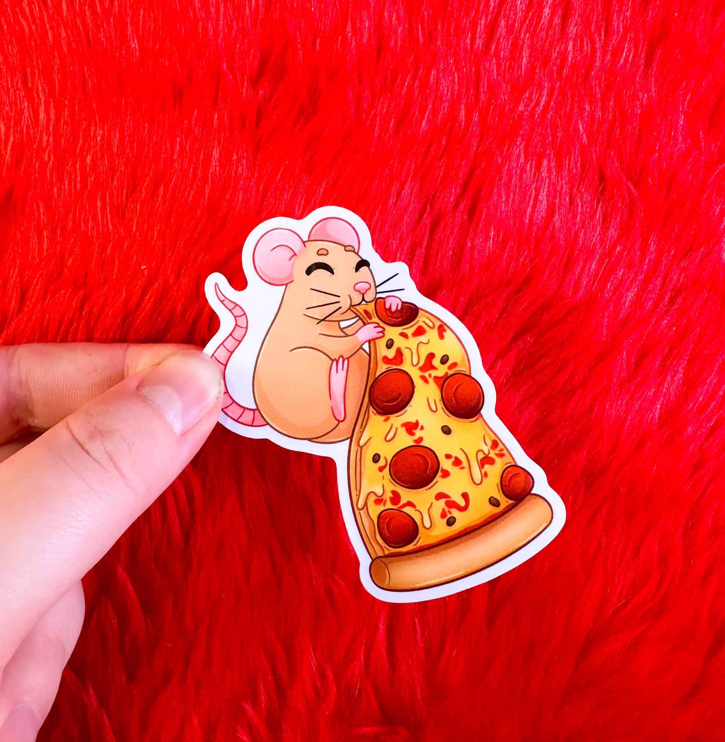 Pizza Rat Vinyl Sticker