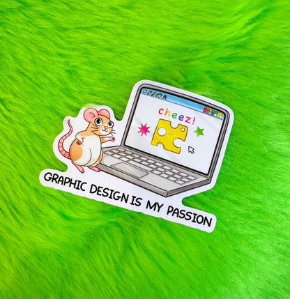 Graphic Design is my Passion Vinyl Sticker