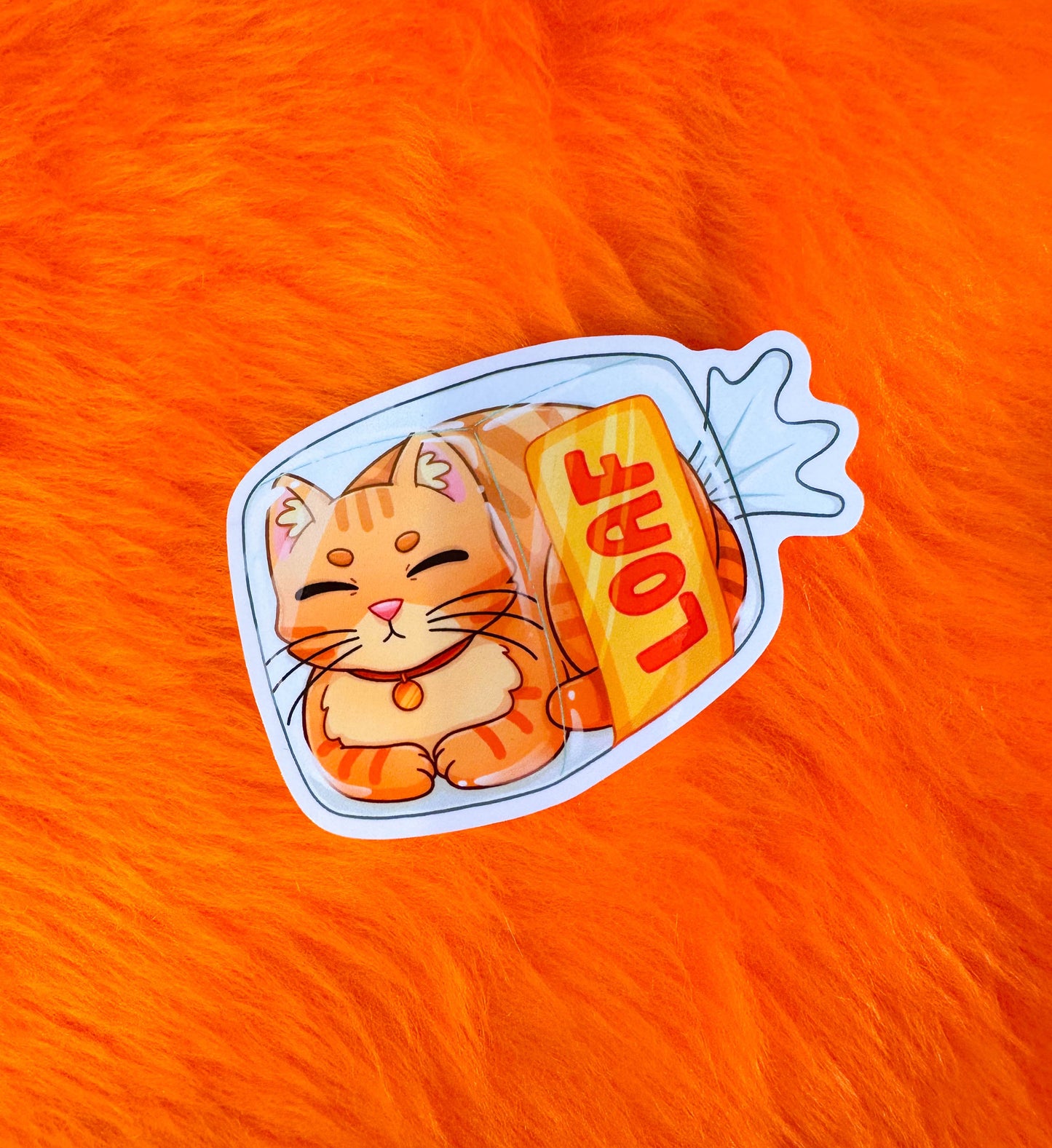 Cat Loaf Vinyl Sticker