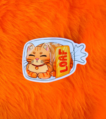 Cat Loaf Vinyl Sticker