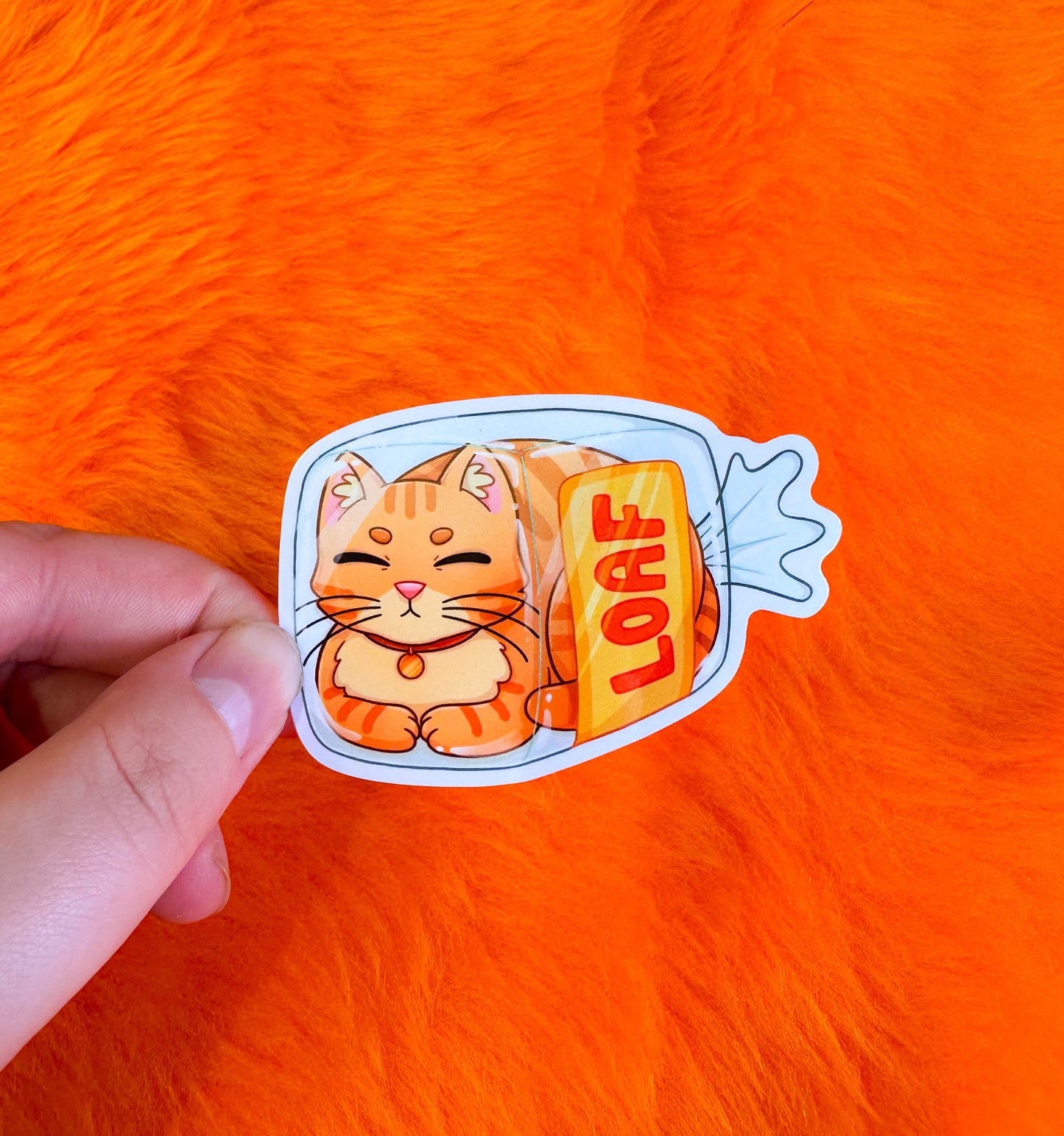 Cat Loaf Vinyl Sticker