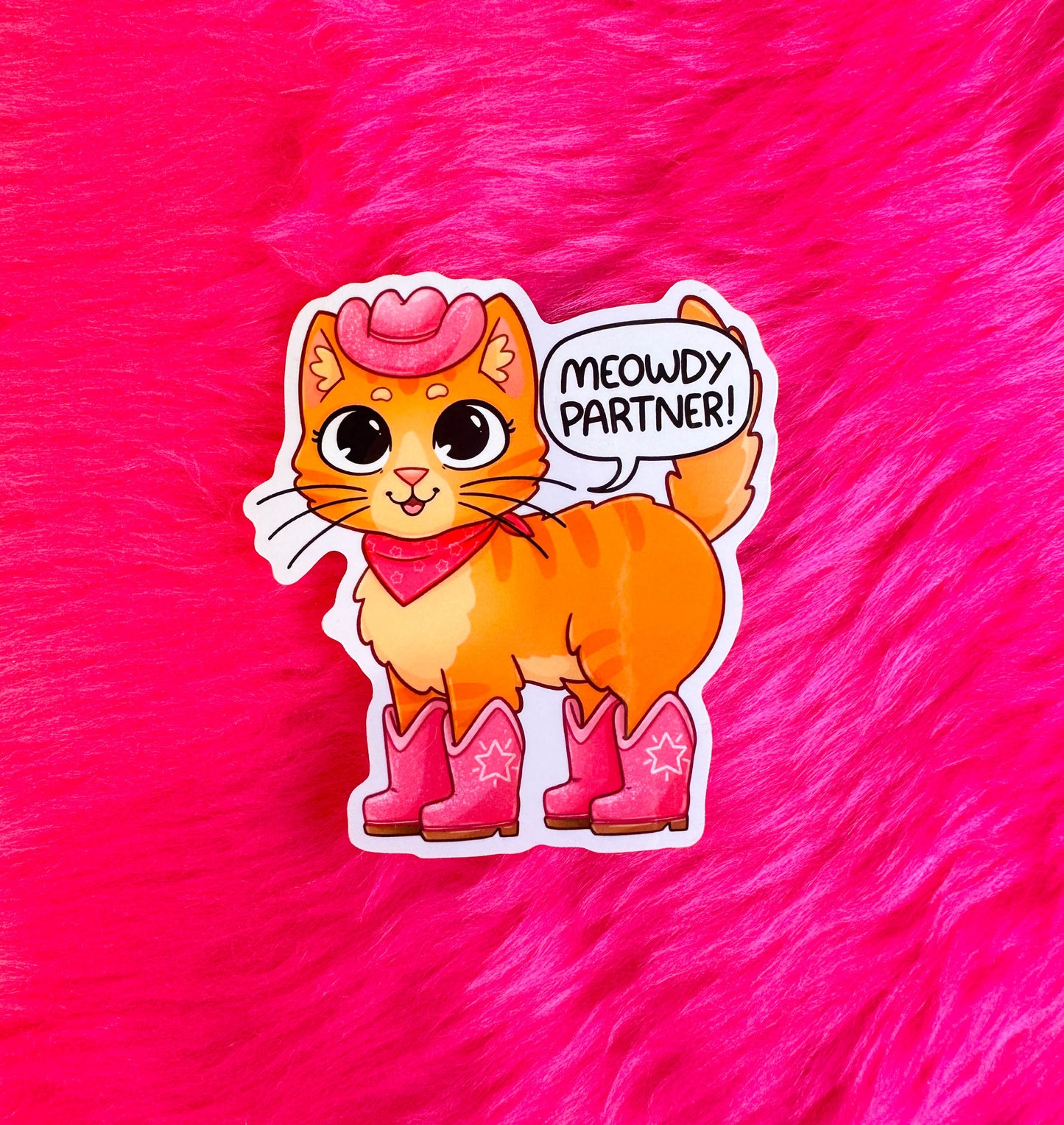 Meowdy Partner Vinyl Sticker