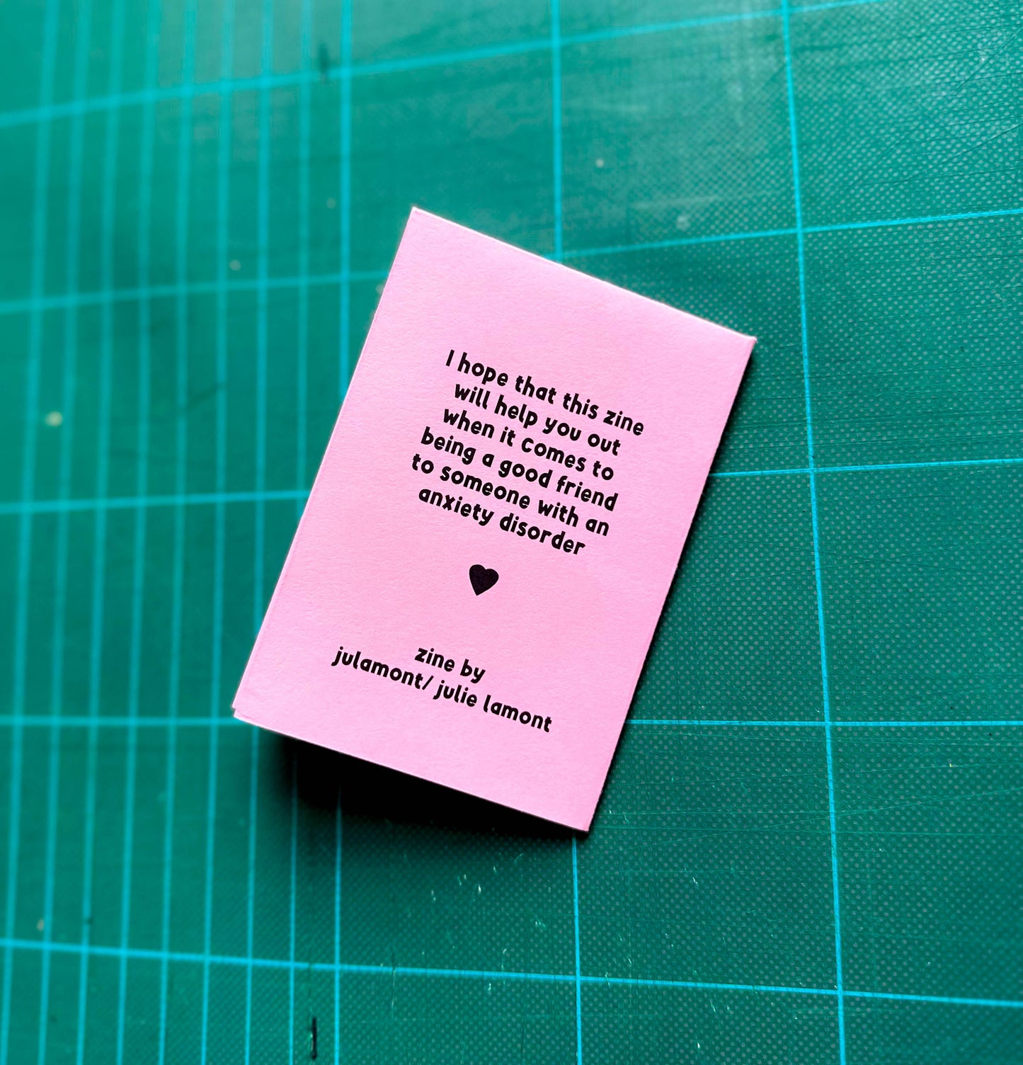 'How to help someone with an Anxiety Disorder' Mini Zine