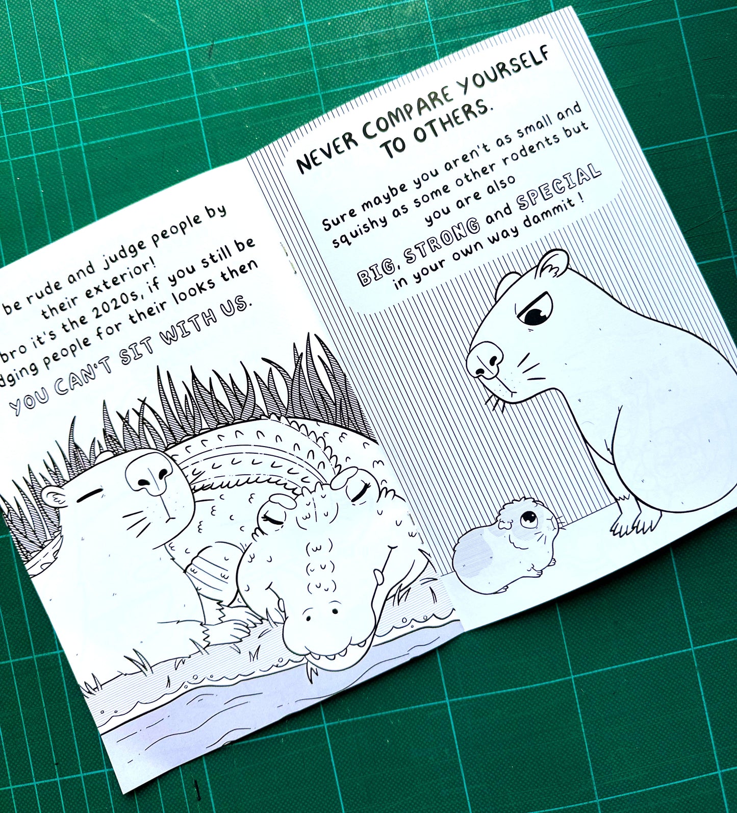 'Life Advice from a Capybara' Zine