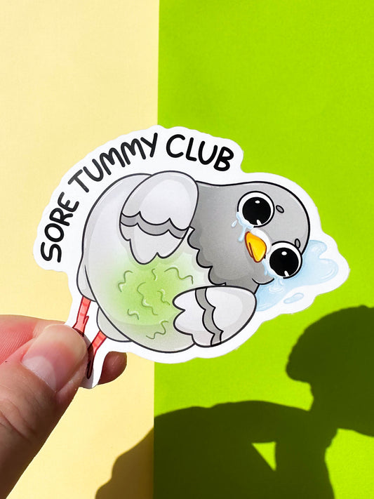 Sore Tummy Club Vinyl Sticker