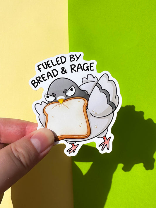 Bread and Rage Vinyl Sticker