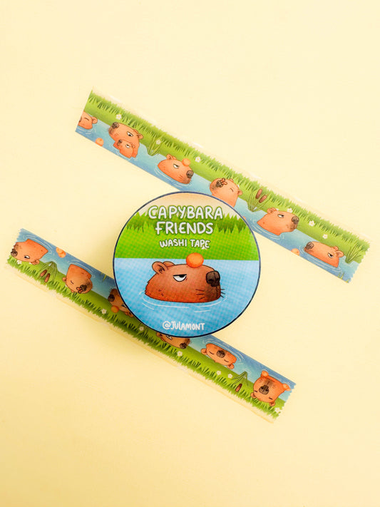 Capybara Friends Washi Tape