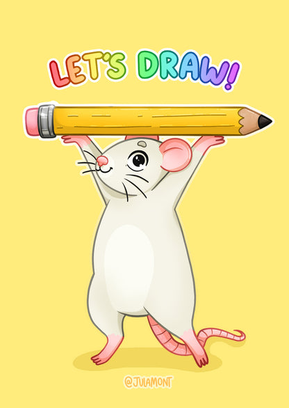 Let's Draw! A6 Print